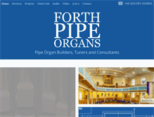 Tablet Screenshot of forthpipeorgans.co.uk